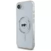 Karl Lagerfeld IML Metal Karl Head MagSafe Case voor iPhone 16e/17e wit