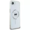 Karl Lagerfeld IML Metal Karl Head MagSafe Case voor iPhone 16e/17e wit