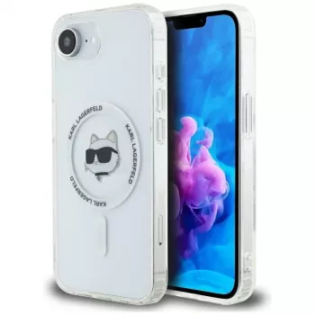 KARL LAGERFELD IML Metal Choupette Head MagSafe Case voor iPhone 16e / 17e wit