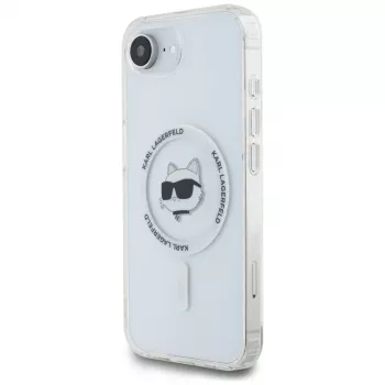 KARL LAGERFELD IML Metal Choupette Head MagSafe Case voor iPhone 16e / 17e wit