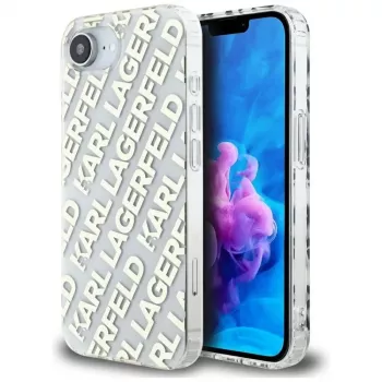 Karl Lagerfeld IML Repeat Logo Case voor iPhone 16e / 17e goud