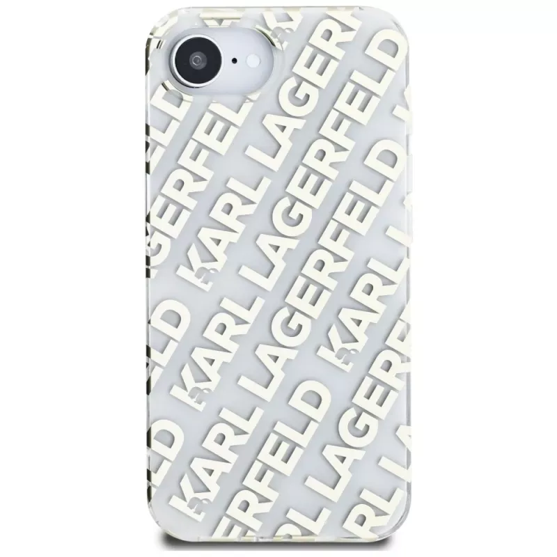 Karl Lagerfeld IML Repeat Logo Case voor iPhone 16e / 17e goud