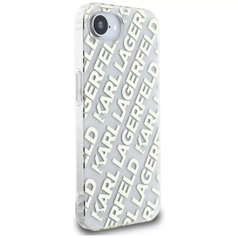 Karl Lagerfeld IML Repeat Logo Case voor iPhone 16e / 17e goud