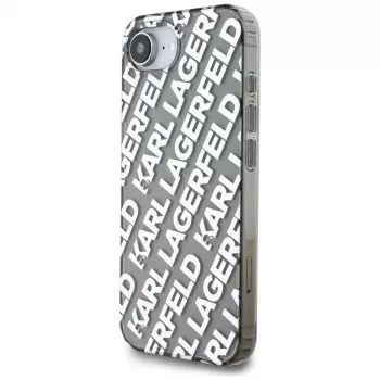 KARL LAGERFELD IML Repeat Logo Case voor Apple iPhone 16e / 17e - zilver