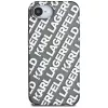 KARL LAGERFELD IML Repeat Logo Case voor Apple iPhone 16e / 17e - zilver
