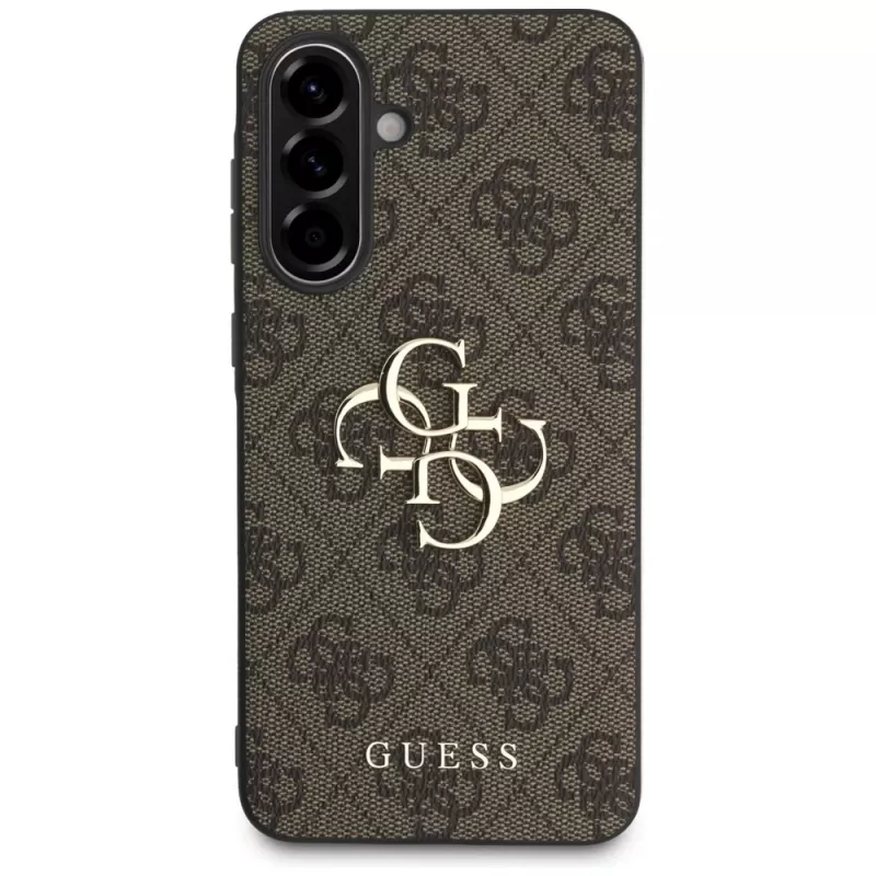 Guess Big 4G Logo Classic Logo Case voor Samsung Galaxy A56 5G (bruin)