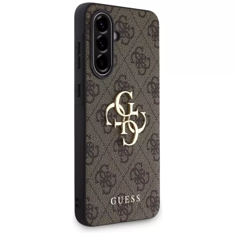 Guess Big 4G Logo Classic Logo Case voor Samsung Galaxy A56 5G (bruin)