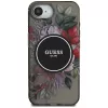 Guess IML Flowers MagSafe Case voor iPhone 16e (zwart)