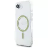 Guess IML Glitter Circle MagSafe Case voor iPhone 16e (transparant)