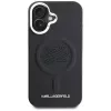 Karl Lagerfeld Initial & Metal Logo MagSafe Case voor Apple iPhone 16, zwart