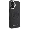 Karl Lagerfeld Initial & Metal Logo MagSafe Case voor Apple iPhone 16, zwart