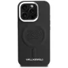 Karl Lagerfeld Initial & Metal Logo MagSafe Case voor iPhone 16 Pro, zwart
