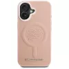 Karl Lagerfeld Initial & Metal Logo MagSafe Case voor iPhone 16 roze