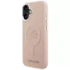 Karl Lagerfeld Initial & Metal Logo MagSafe Case voor iPhone 16 Plus roze