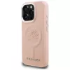 KARL LAGERFELD Initial & Metal Logo MagSafe Case voor iPhone 16 Pro Max roze