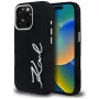 KARL LAGERFELD FW Jeans Signature Logo Case voor iPhone 16 Pro Max, zwart