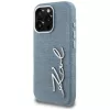 KARL LAGERFELD FW Jeans Signature Logo Case voor iPhone 16 Pro Max, blauw