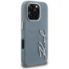 KARL LAGERFELD FW Jeans Signature Logo Case voor iPhone 16 Pro Max, blauw
