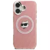 Karl Lagerfeld IML Choupette Head Logo MagSafe Case voor Apple iPhone 16, roze