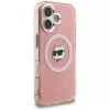 Karl Lagerfeld IML Choupette Head Logo MagSafe Case voor Apple iPhone 16, roze
