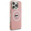 Karl Lagerfeld IML Choupette Head Logo MagSafe Case voor Apple iPhone 16 Pro, roze
