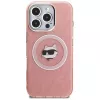 Karl Lagerfeld IML Choupette Head Logo MagSafe Case voor Apple iPhone 16 Pro Max, roze