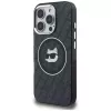 Karl Lagerfeld IML Choupette Head Logo MagSafe Case voor iPhone 16 Pro, zwart