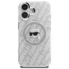 Karl Lagerfeld IML Karl Head Logo MagSafe Case voor iPhone 16, grijs