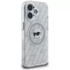 Karl Lagerfeld IML Karl Head Logo MagSafe Case voor iPhone 16, grijs