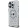 KARL LAGERFELD IML Karl Head Logo MagSafe Case voor Apple iPhone 16 Pro, grijs