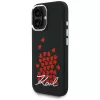 KARL LAGERFELD Silicone Heart SignLogo MagSafe Case voor Apple iPhone 16 - zwart