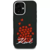 KARL LAGERFELD Silicone Heart SignLogo MagSafe Case voor Apple iPhone 16 - zwart