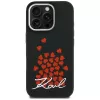 Karl Lagerfeld Silicone Heart SignLogo MagSafe Case voor iPhone 16 Pro zwart