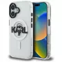 KARL LAGERFELD IML Karl Sketch Logo MagSafe Case voor iPhone 16, transparant