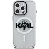 KARL LAGERFELD IML Karl Sketch Logo MagSafe Case voor Apple iPhone 16 Pro, transparant