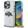 Karl Lagerfeld IML Karl Sketch Logo MagSafe Case voor iPhone 16 Pro Max, transparant