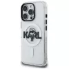 Karl Lagerfeld IML Karl Sketch Logo MagSafe Case voor iPhone 16 Pro Max, transparant