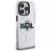 Karl Lagerfeld IML Karl Sketch Logo MagSafe Case voor iPhone 16 Pro Max, transparant