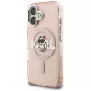 KARL LAGERFELD IML Choupette Sketch Logo MagSafe Case voor iPhone 16 roze
