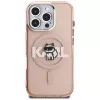 Karl Lagerfeld IML Choupette Sketch Logo MagSafe Case voor iPhone 16 Pro roze