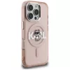 Karl Lagerfeld IML Choupette Sketch Logo MagSafe Case voor iPhone 16 Pro roze