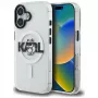 Karl Lagerfeld IML Choupette Sketch Logo MagSafe Case voor iPhone 16, transparant