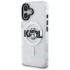 Karl Lagerfeld IML Choupette Sketch Logo MagSafe Case voor iPhone 16, transparant