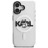 Karl Lagerfeld IML Choupette Sketch Logo MagSafe Case voor iPhone 16, transparant