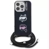 KARL LAGERFELD IML Crossbody Case voor iPhone 16 Pro, zwart