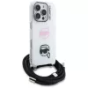 KARL LAGERFELD IML Crossbody Case voor Apple iPhone 16 Pro, wit