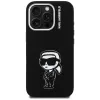 KARL LAGERFELD Silicone Karl Sketch MagSafe Case voor Apple iPhone 16 Pro, zwart