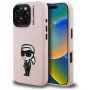 KARL LAGERFELD Silicone Karl Sketch MagSafe Case voor iPhone 16 Pro roze
