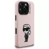 KARL LAGERFELD Silicone Karl Sketch MagSafe Case voor iPhone 16 Pro roze