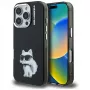 Karl Lagerfeld IML Aquarelle Choupette & Logo Case voor iPhone 16 Pro Max zwart